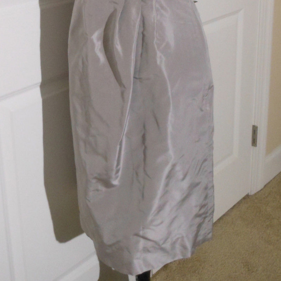 J CREW Lexa Dress in Silk Taffeta 6 NWT GREY - Picture 5 of 7